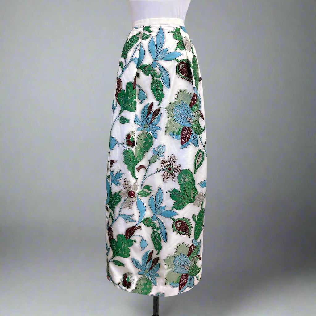 Tory Burch Wisteria floral maxi skirt, size 4, NEW WITH TAGS!