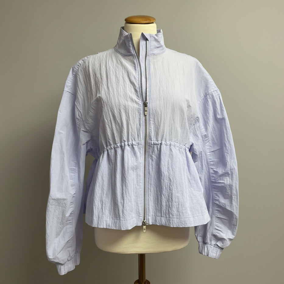 lululemon serene blue Crinkle Nylon Cinchable Jacket, size S