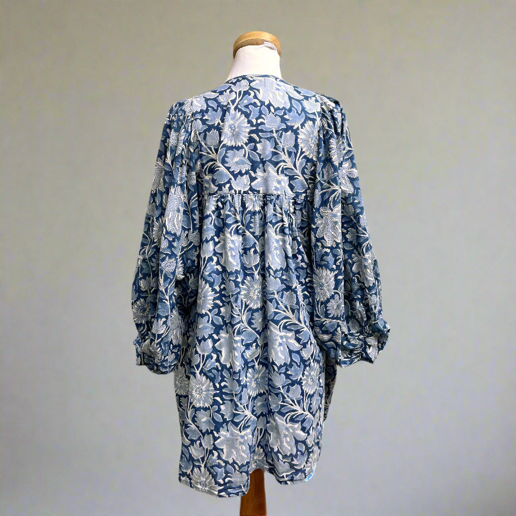Mille blue floral Daisy dress, size S