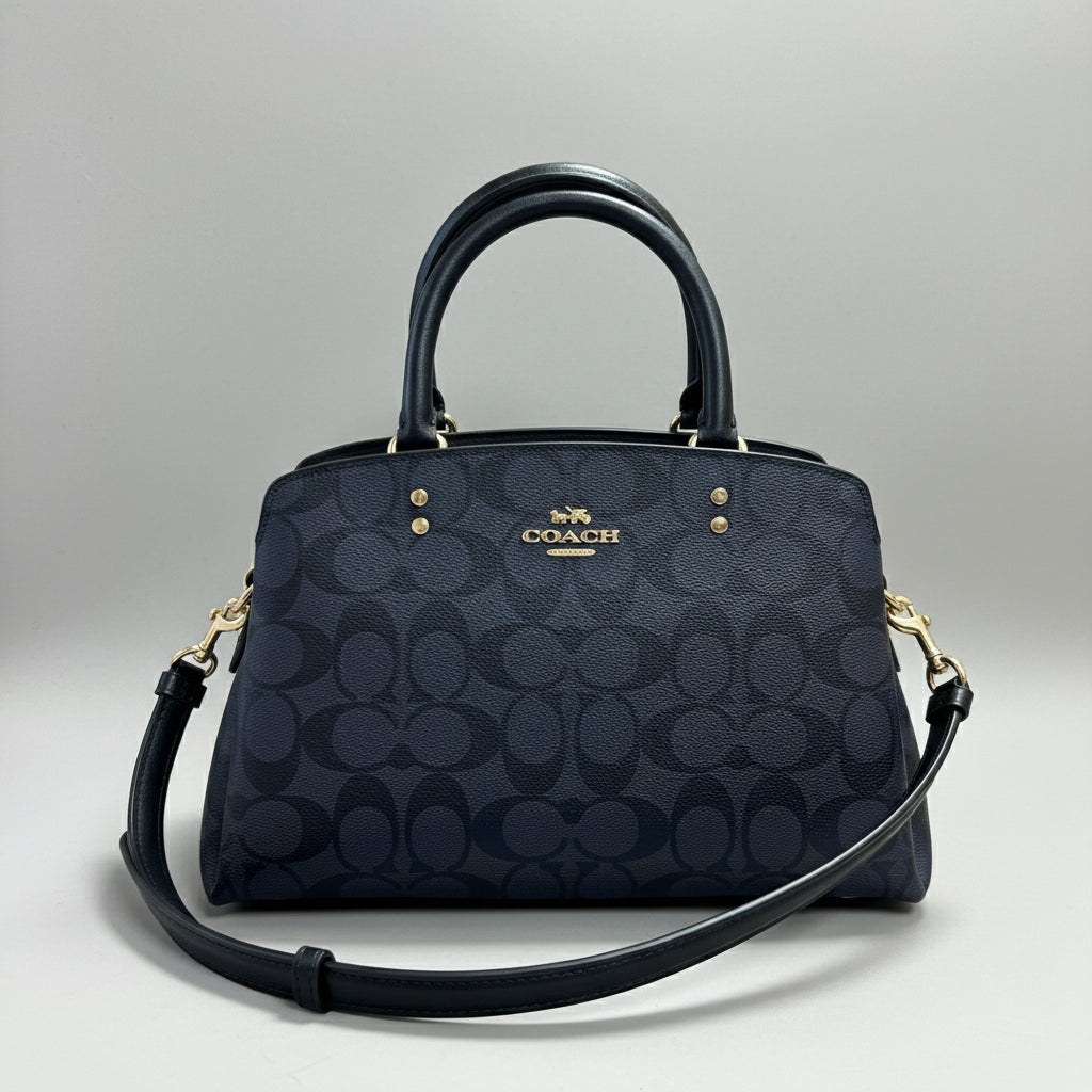 Coach brown logo print Mini Lillie Carryall, BRAND NEW!