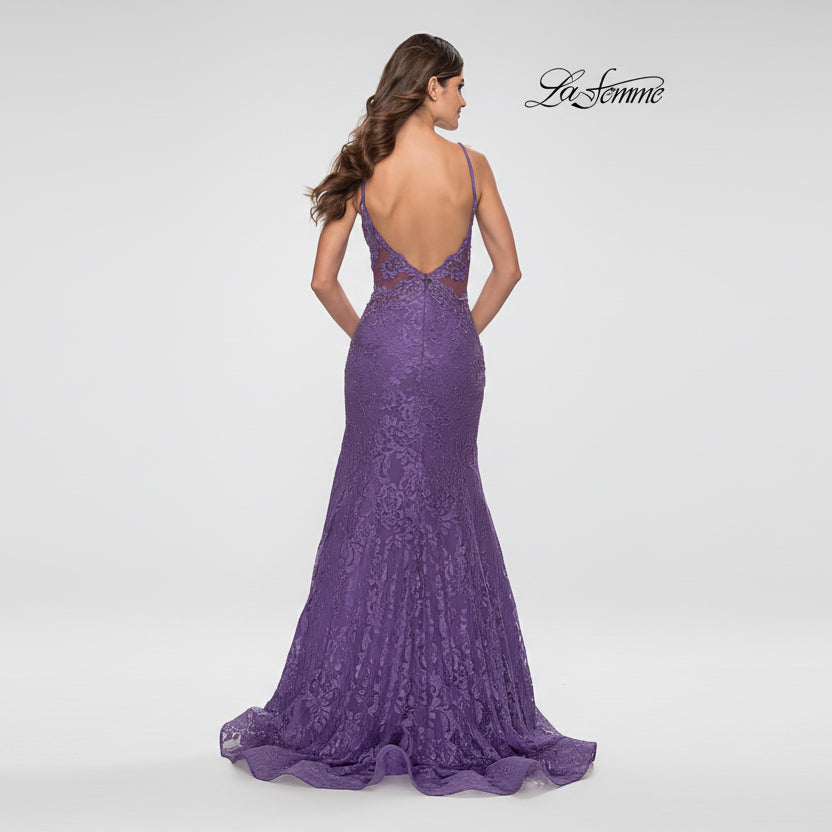 LaFemme purple rhinestone dress, Size 2