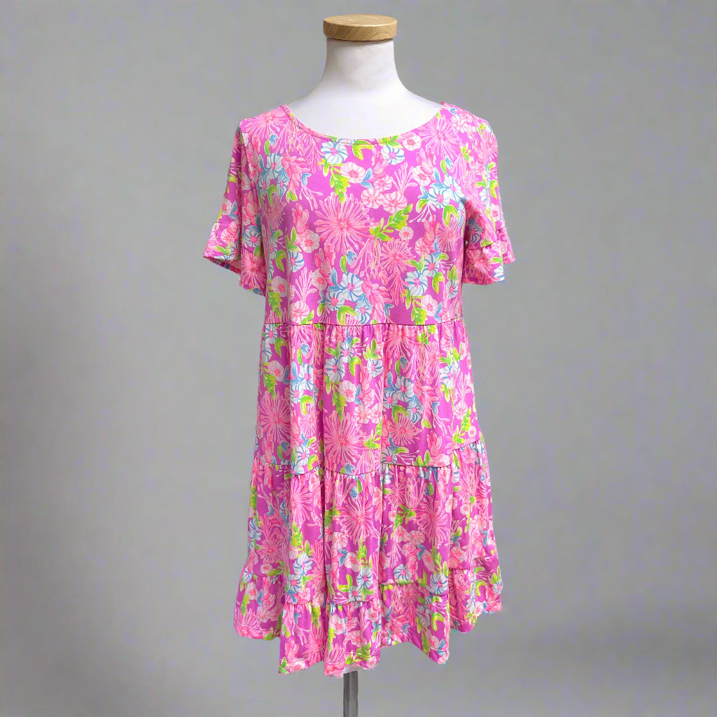 Lilly Pulitzer purple print Geanna Swing dress, size M