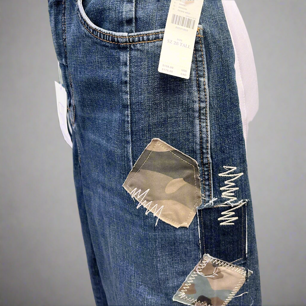 Pilcro Kenna Mid-Rise Heritage barrel jeans, size 28 Tall, NEW WITH TAGS!