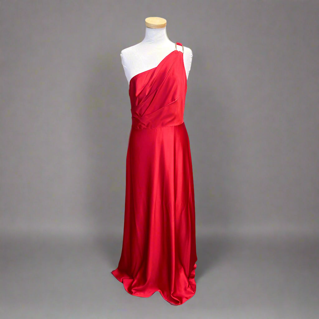 Alex Marie red one-shoulder dress, size 6