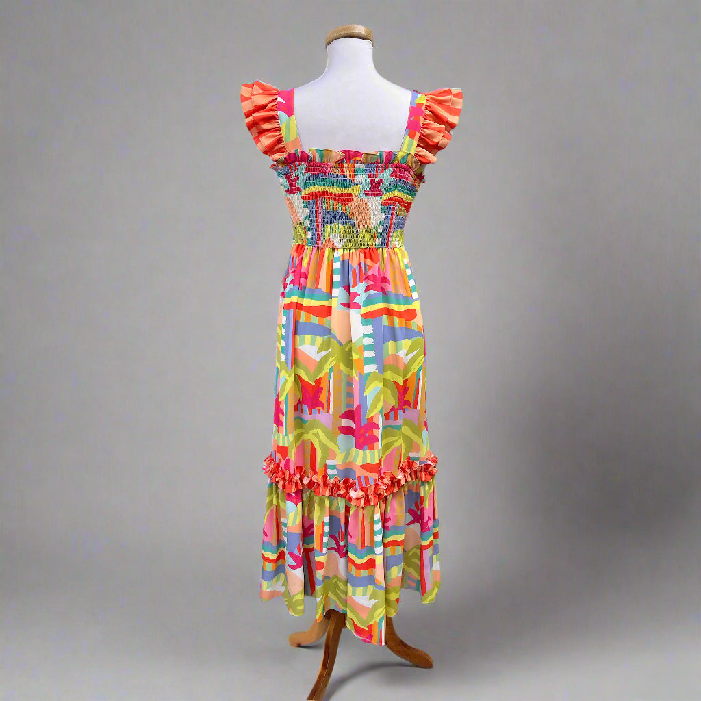 Crosby multi-color Harbor Island Wren dress, size S, NEW WITH TAGS!