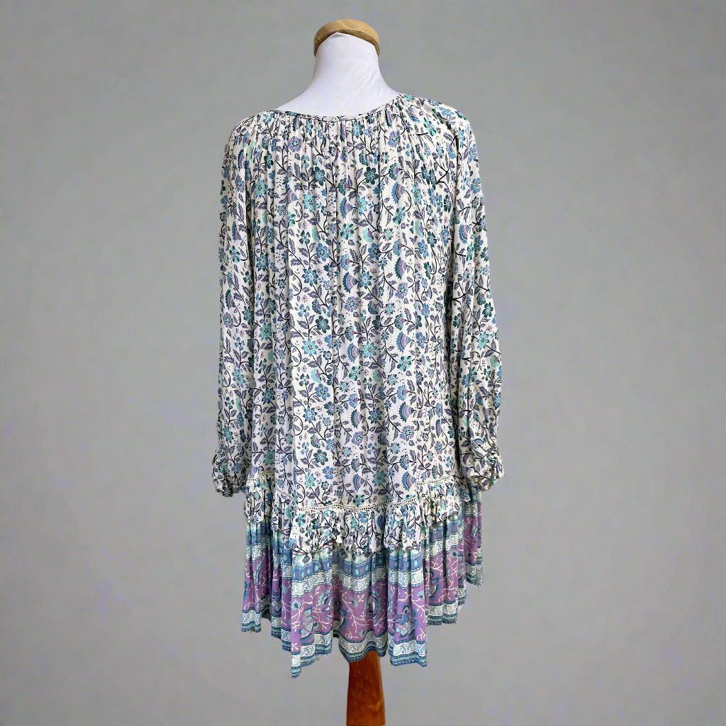 Spell and the Gypsy blue floral Dahlia dress, size XS