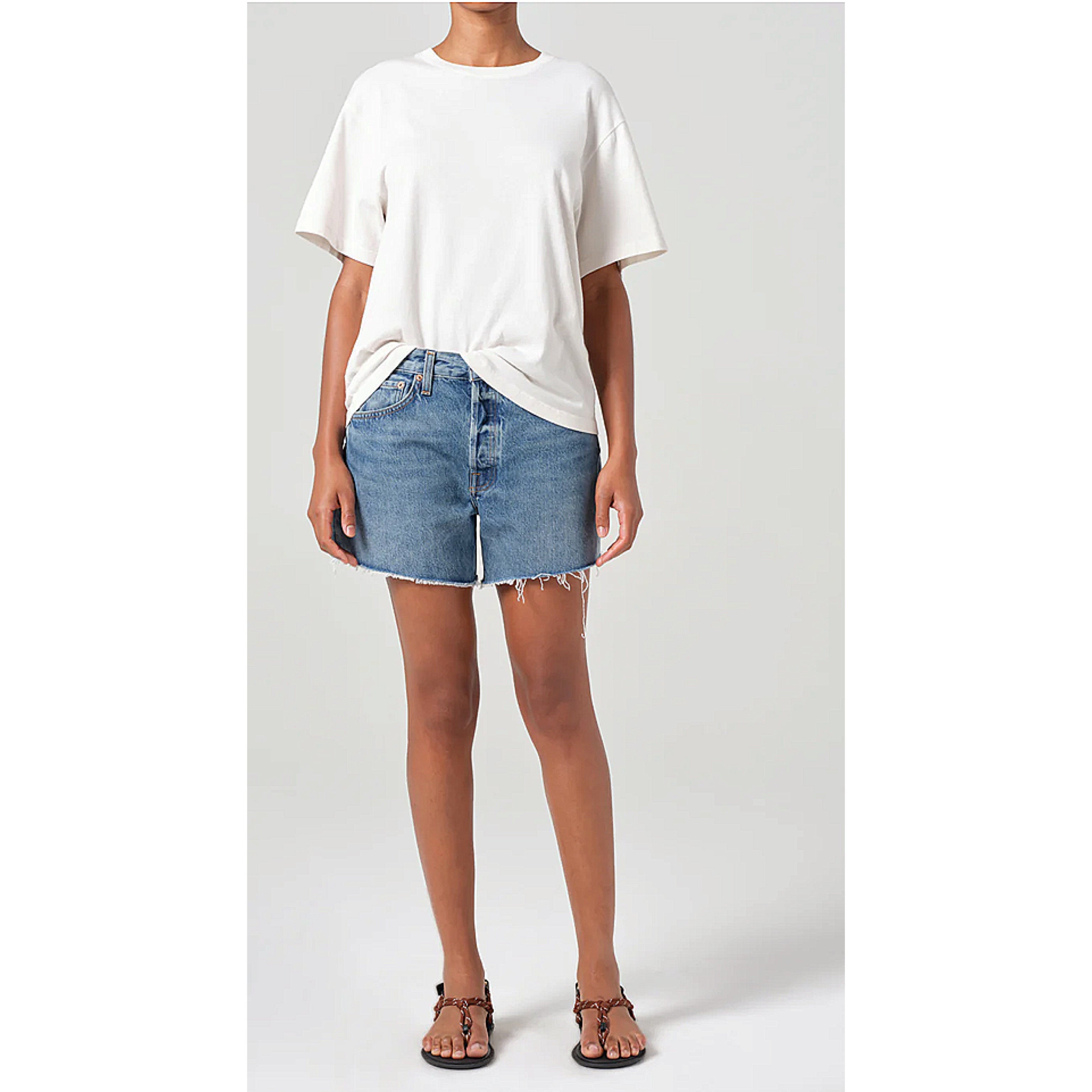 Agolde denim Parker Long shorts, size 25