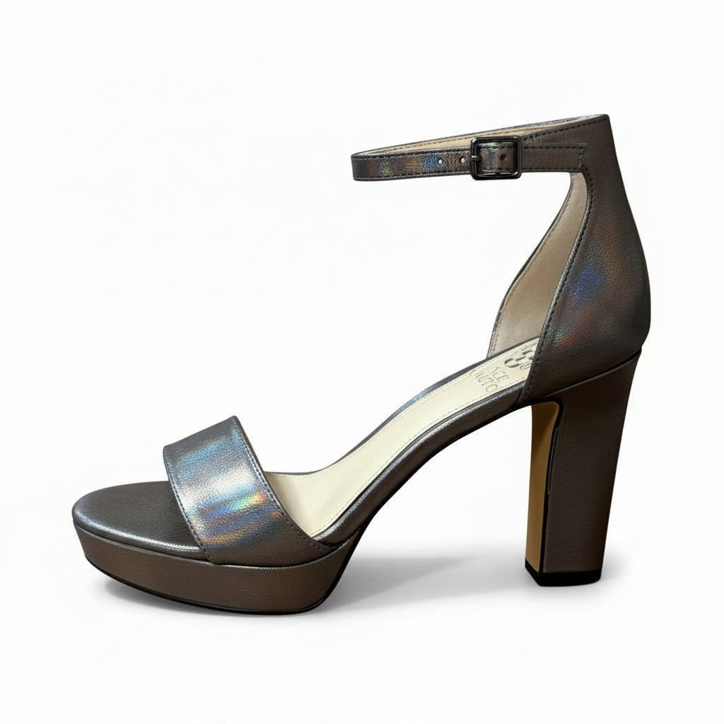 Vince Camuto iridescent pewter Sathina shoes, size 6.5, NEW IN BOX!