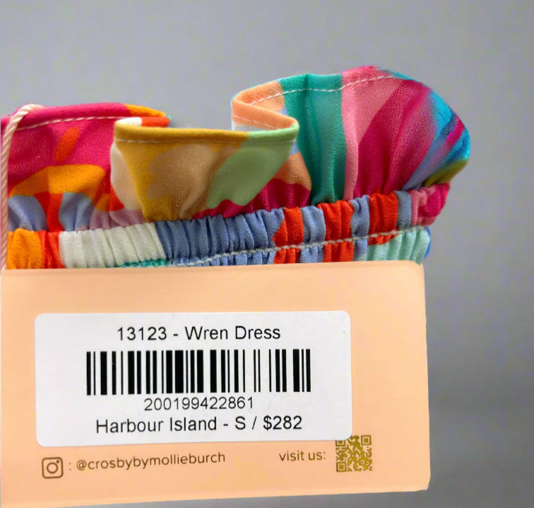 Crosby multi-color Harbor Island Wren dress, size S, NEW WITH TAGS!