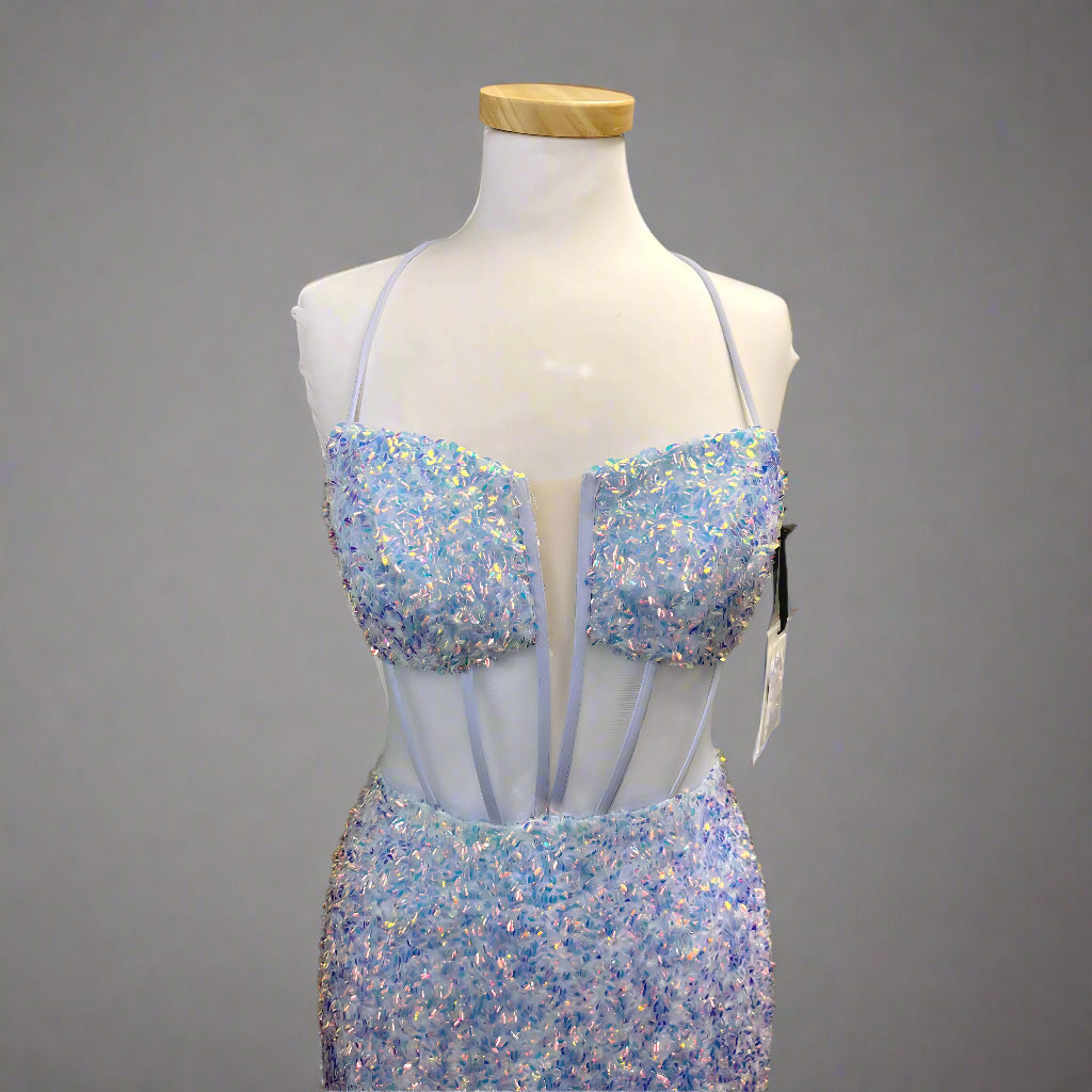 Alyce Paris orchid sequin dress, size 0 & 8, NEW WITH TAGS!