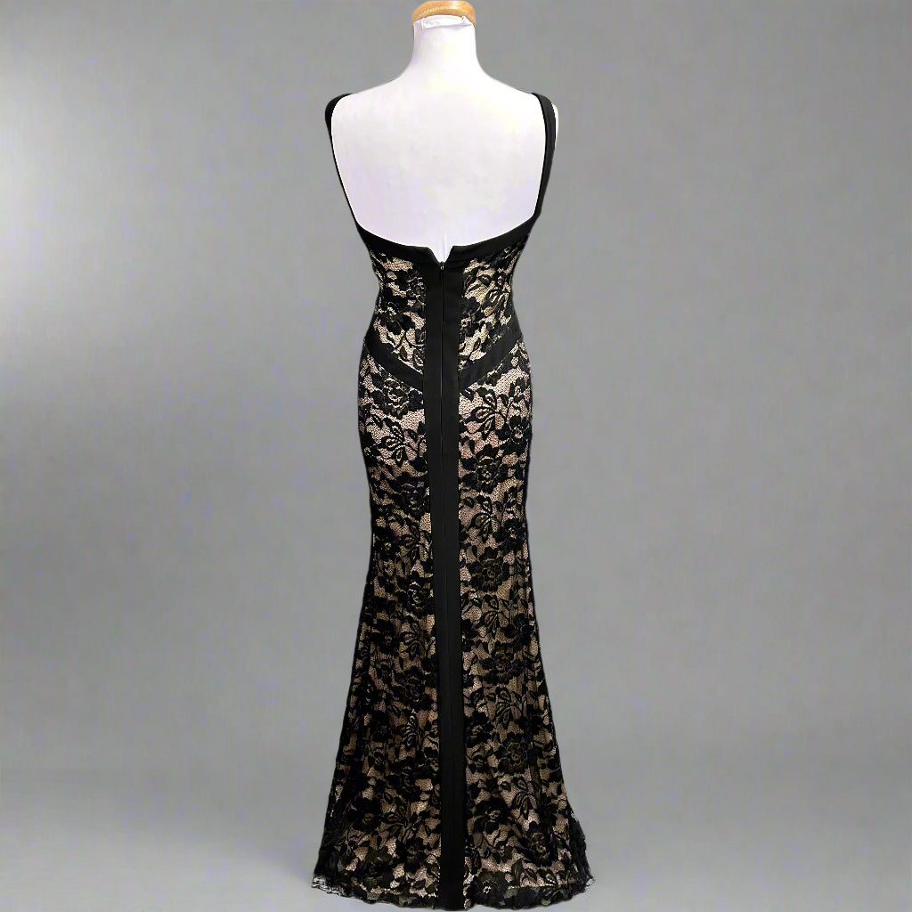 Mori Lee black lace dress, size 7/8