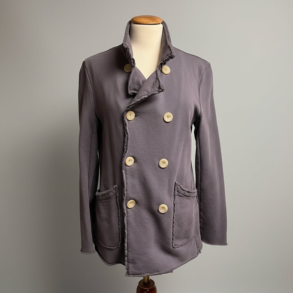 Frank & Eileen purple/gray Belfast peacoat, size XS