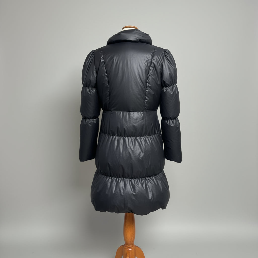 Alice & Olivia black puffer coat, size M