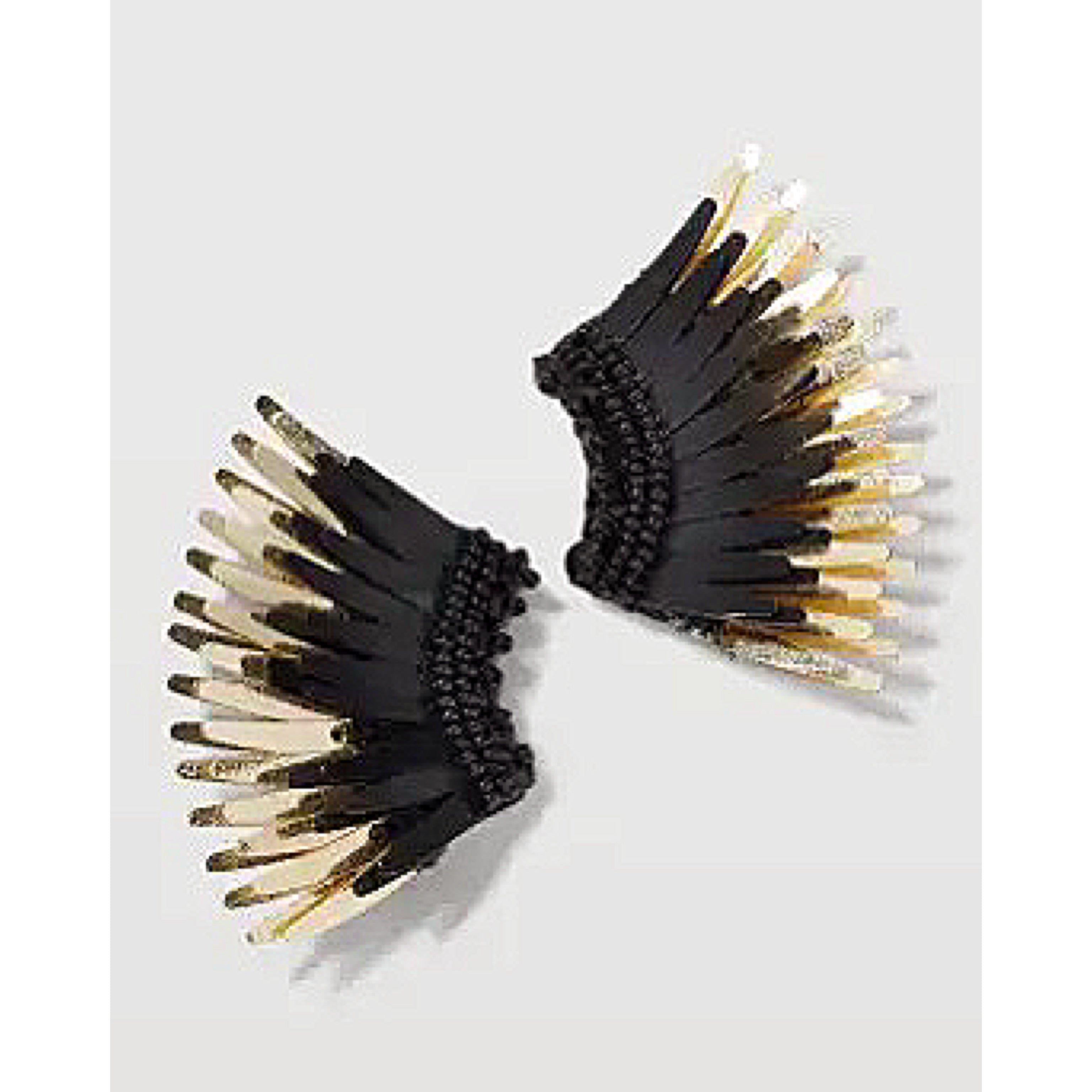 Mignonne Gavigan black/gold Mini Madeline earrings