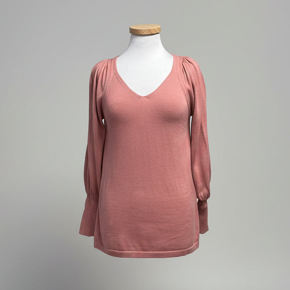Apiece Apart blush puff sleeve sweater, size XS