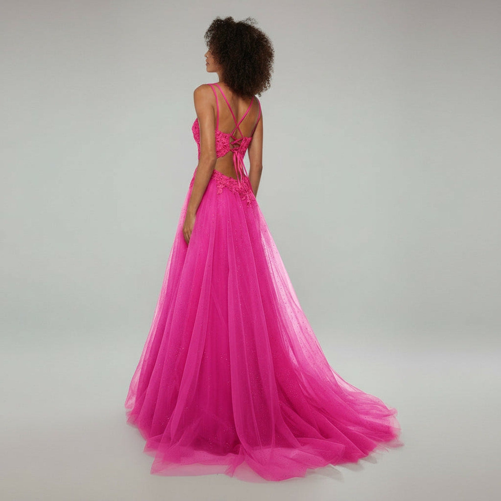 Alyce Paris neon pink dress, size 14, NEW WITH TAGS!