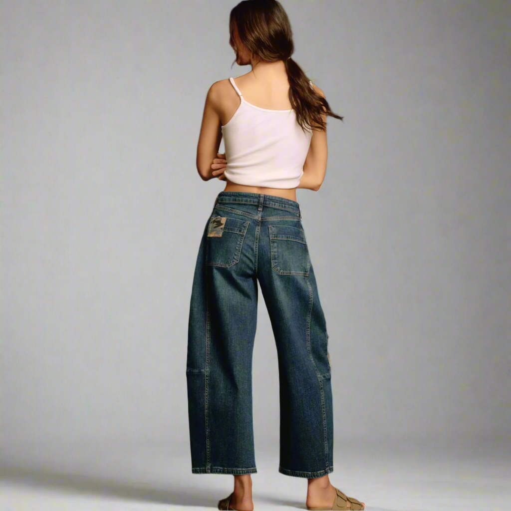 Pilcro Kenna Mid-Rise Heritage barrel jeans, size 28 Tall, NEW WITH TAGS!