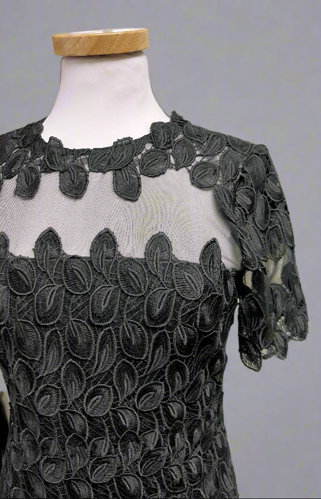 Elie Tahari black guipure lace dress, size 6, NEW WITH TAGS!