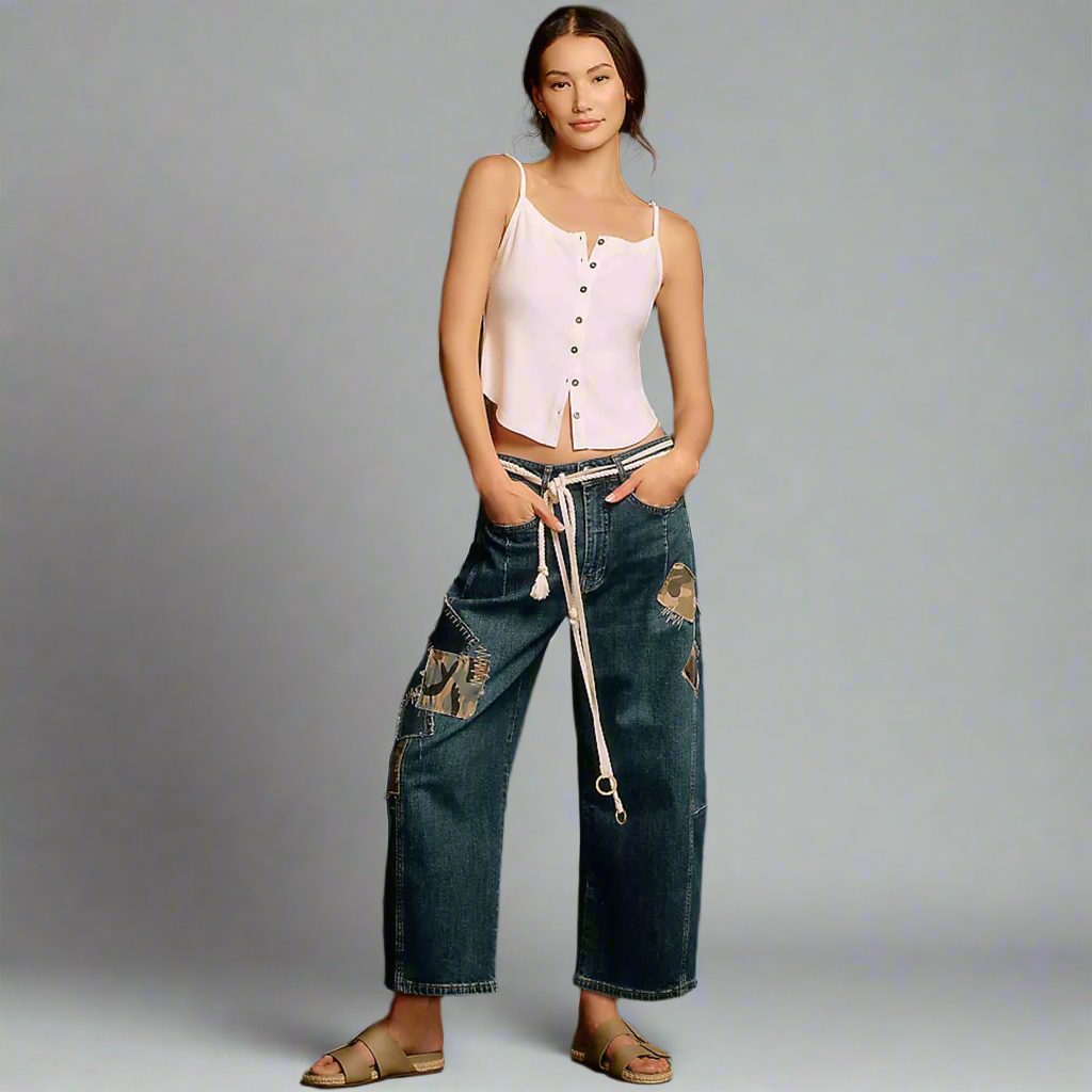 Pilcro Kenna Mid-Rise Heritage barrel jeans, size 28 Tall, NEW WITH TAGS!