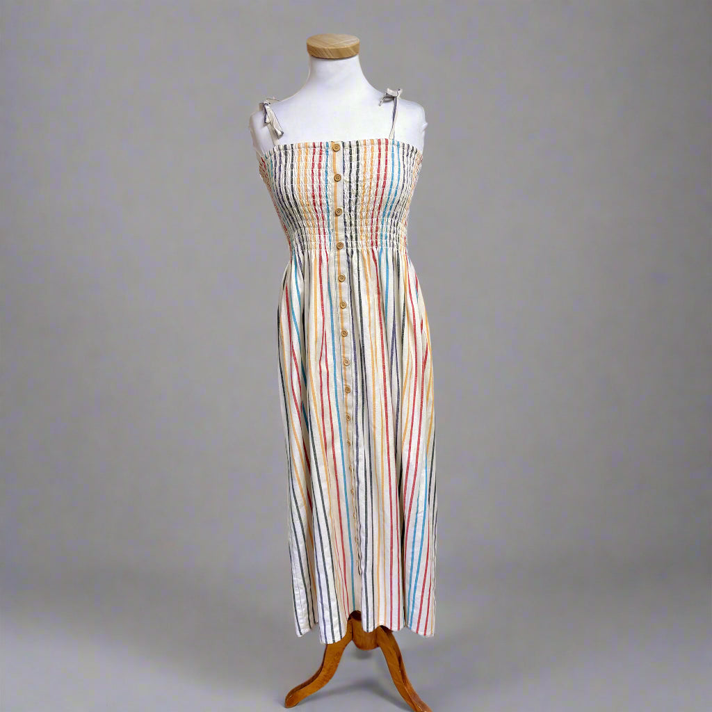Emerson Fry multi-color stripe Santiago dress, size S