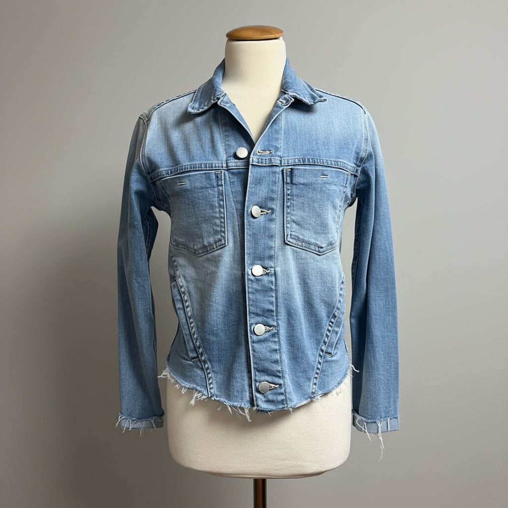L'Agence denim Janelle jacket, size XS