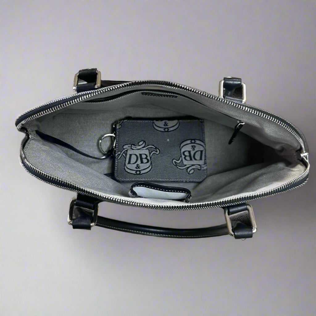 Dooney & Bourke black logo Dome Satchel, NEW WITH TAGS!
