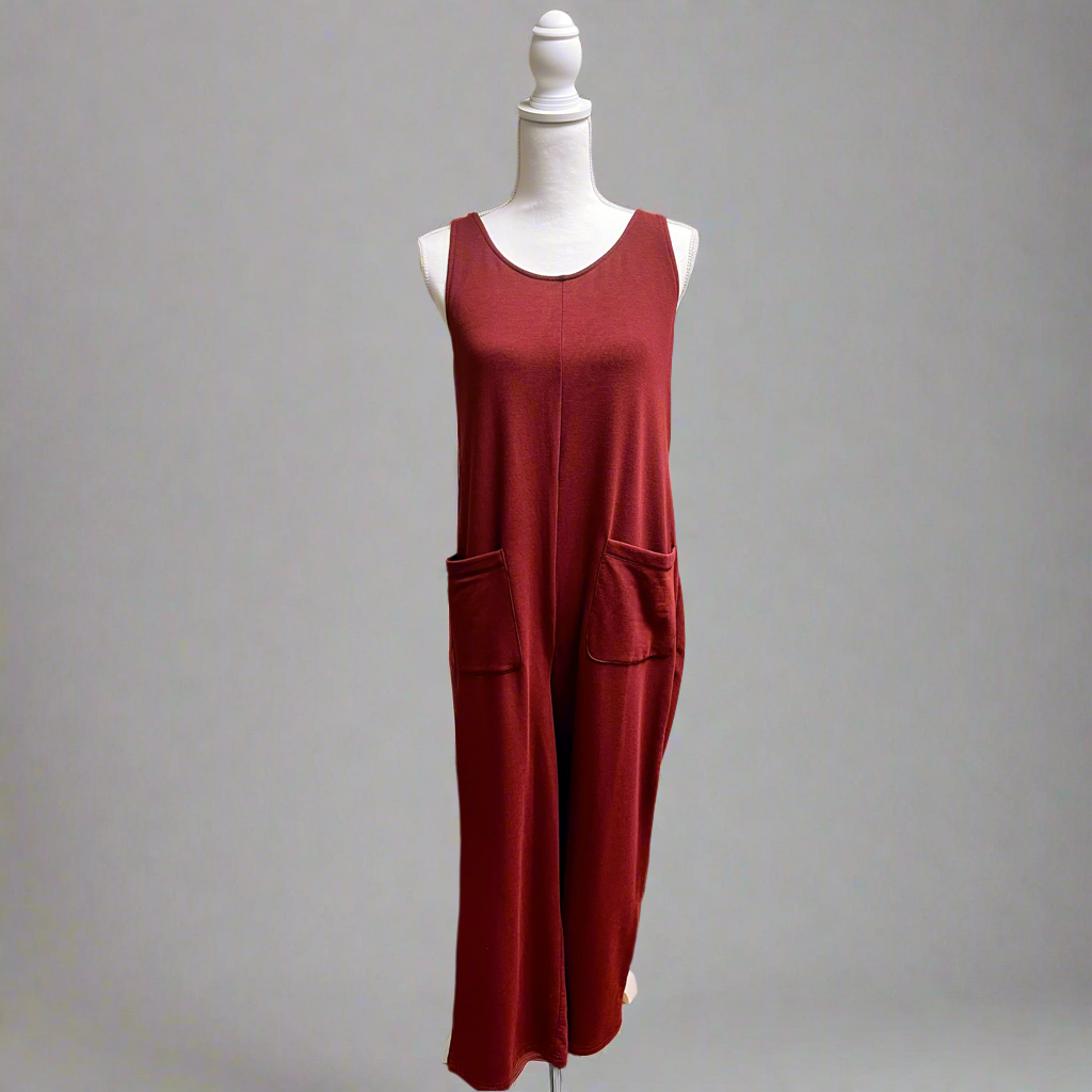 Madewell burgundy jumpsuit, size XS