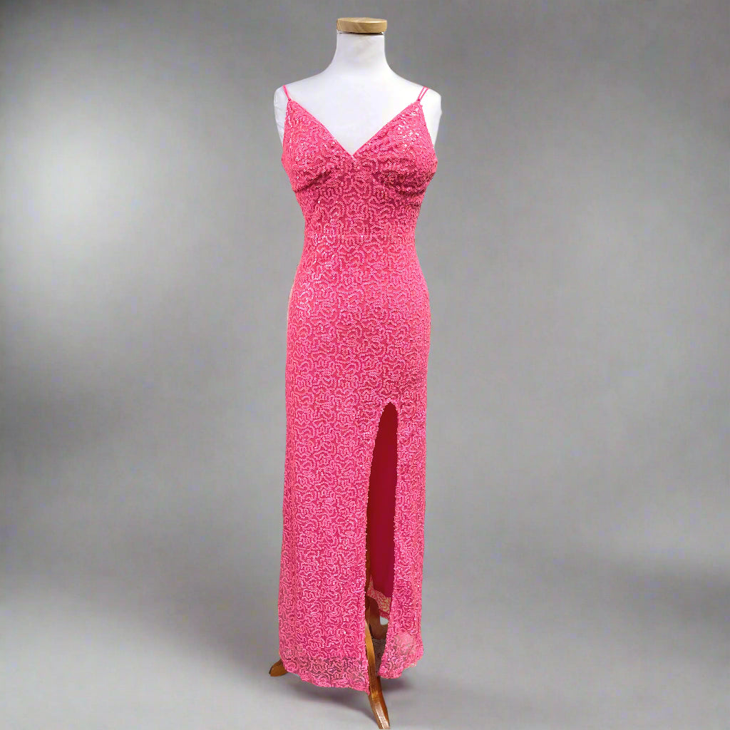 Giffsineti pink sequin dress, size S, NEW WITH TAGS!