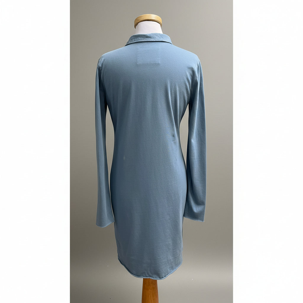 Frank & Eileen medium blue Nicole henley dress, size XS