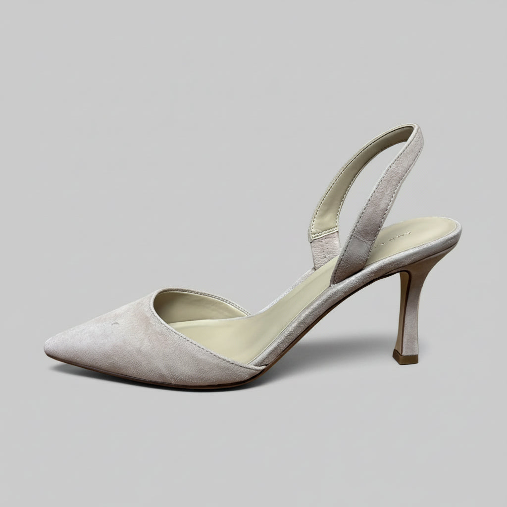 Banana Republic beige suede shoes, size 6.5, NEW IN BOX!