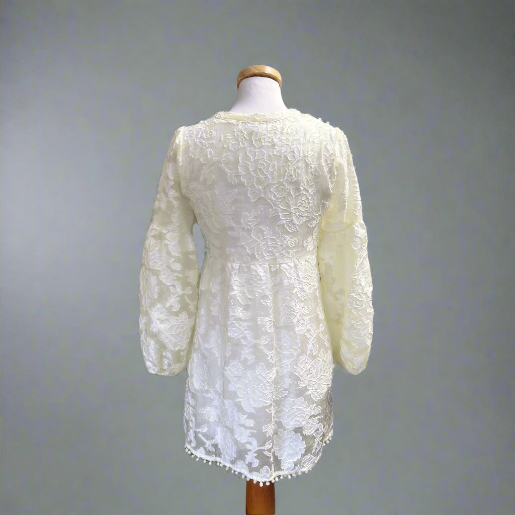 Moon River cream damask dress, size XS