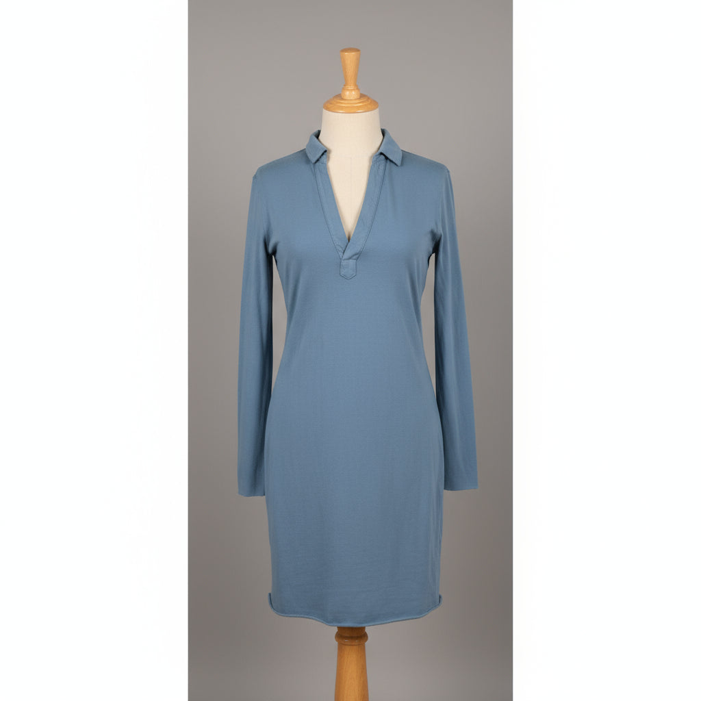 Frank & Eileen medium blue Nicole henley dress, size XS