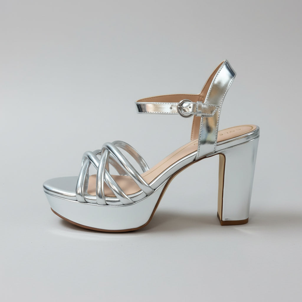 Cole Haan silver shoes, size 6.5, NEW IN BOX!