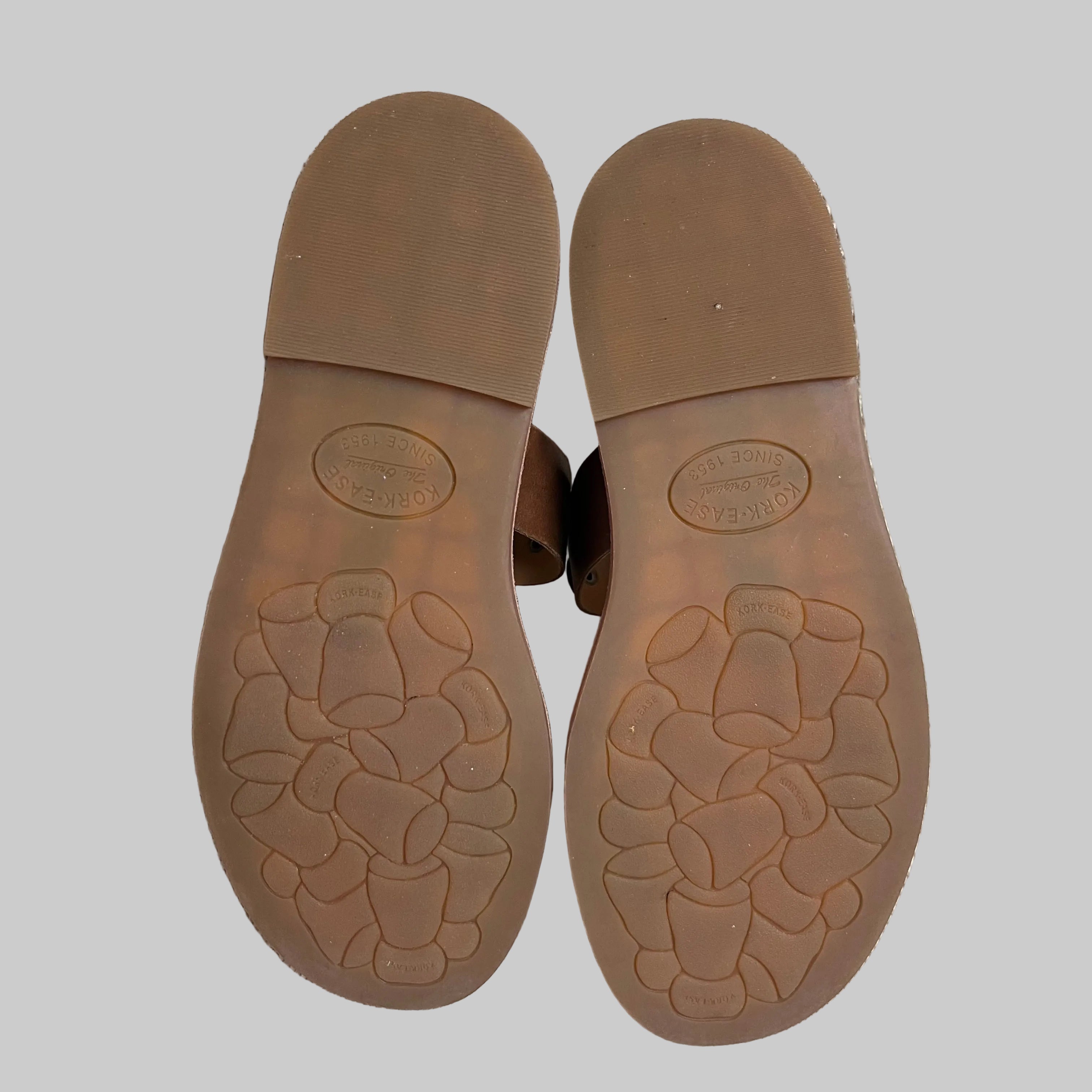 Kork-Ease brown leather sandals, size 8, BRAND NEW!