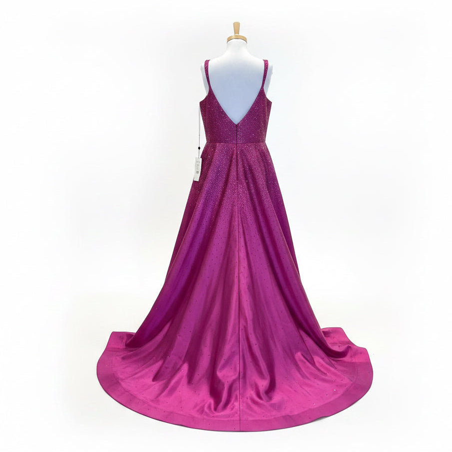 Sherri Hill magenta sparkling dress, size 16, NEW WITH TAGS!