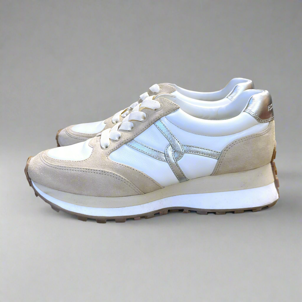 Veronica Beard Valentina Mixed Leather Retro Sneakers, size 9, BRAND NEW!