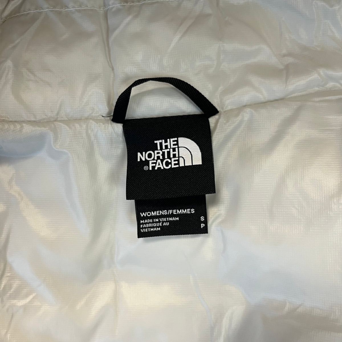 The North Face white ThermoBall Parka, size S
