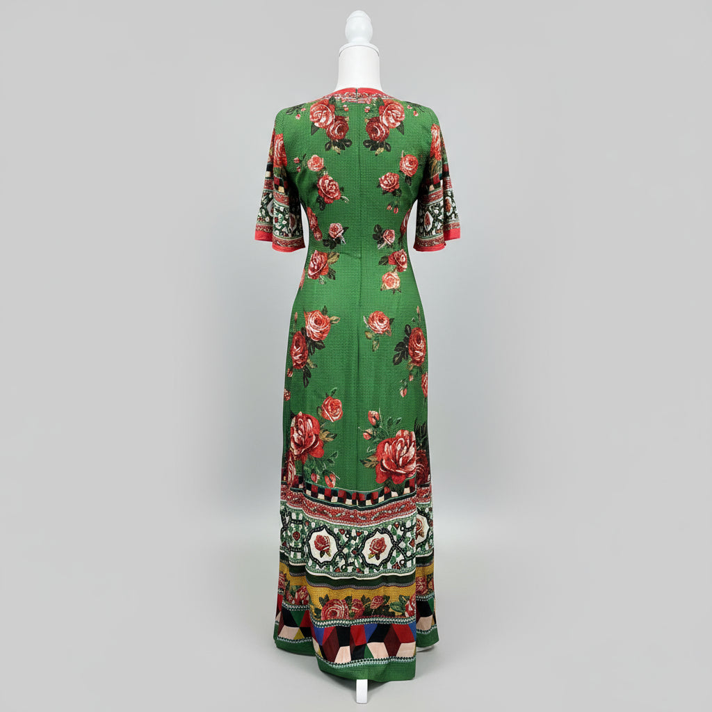 Farm Rio green floral Bolero dress, size S