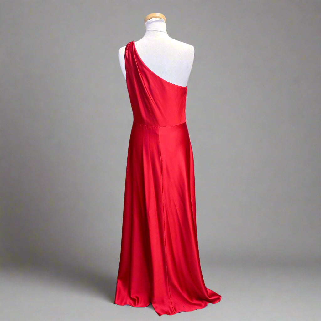 Alex Marie red one-shoulder dress, size 6