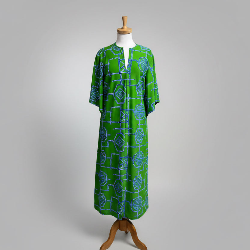 Jude Connally green & blue Ruby dress, size M