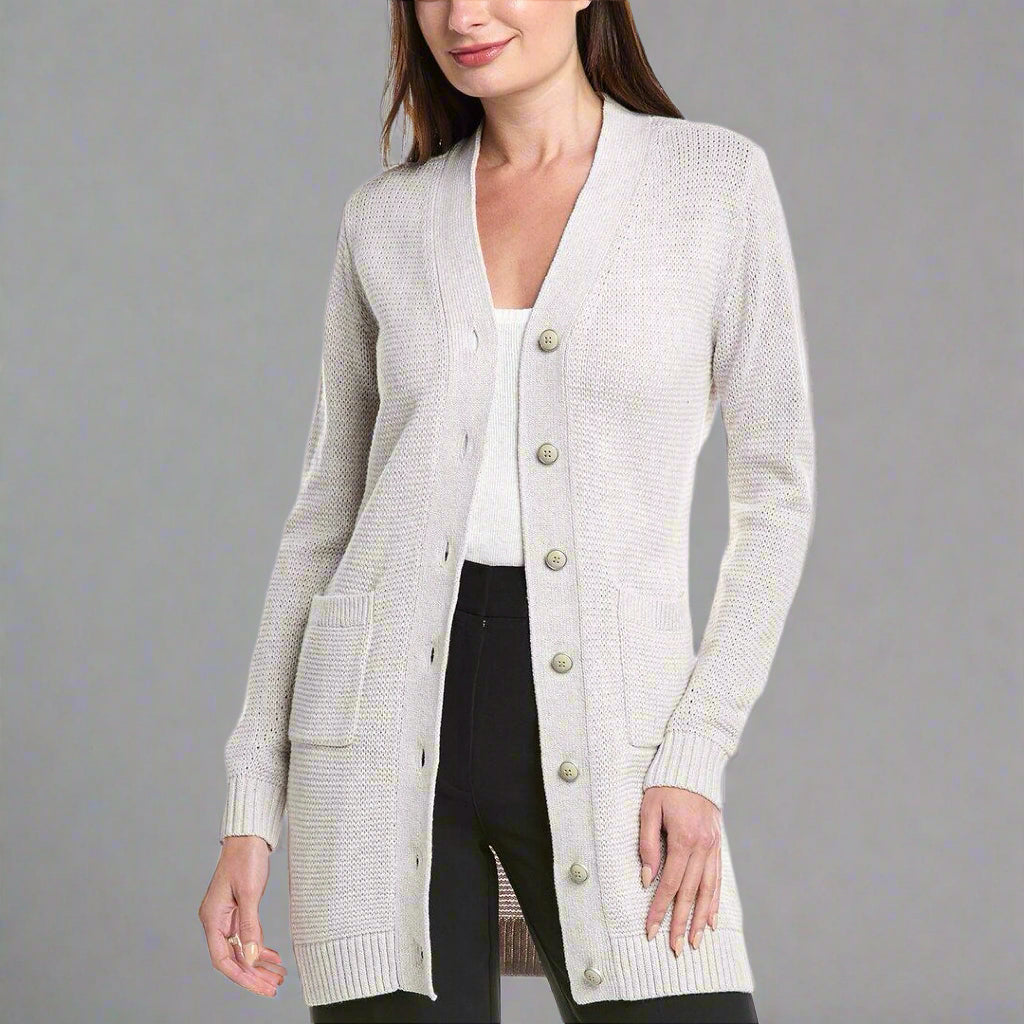 Cabi gray Cozy Cardigan sweater, size M, NEW WITH TAGS!