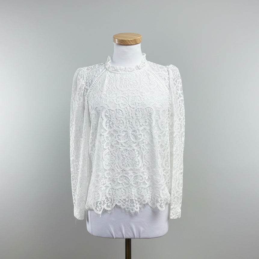 Lilly Pulitzer white lace blouse, size S