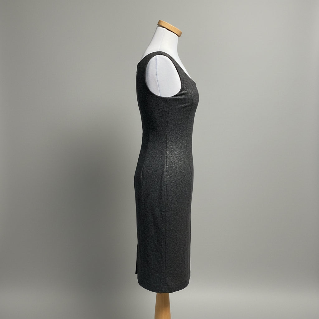 Beymen charcoal metallic dress, size 4, NEW WITH TAGS!