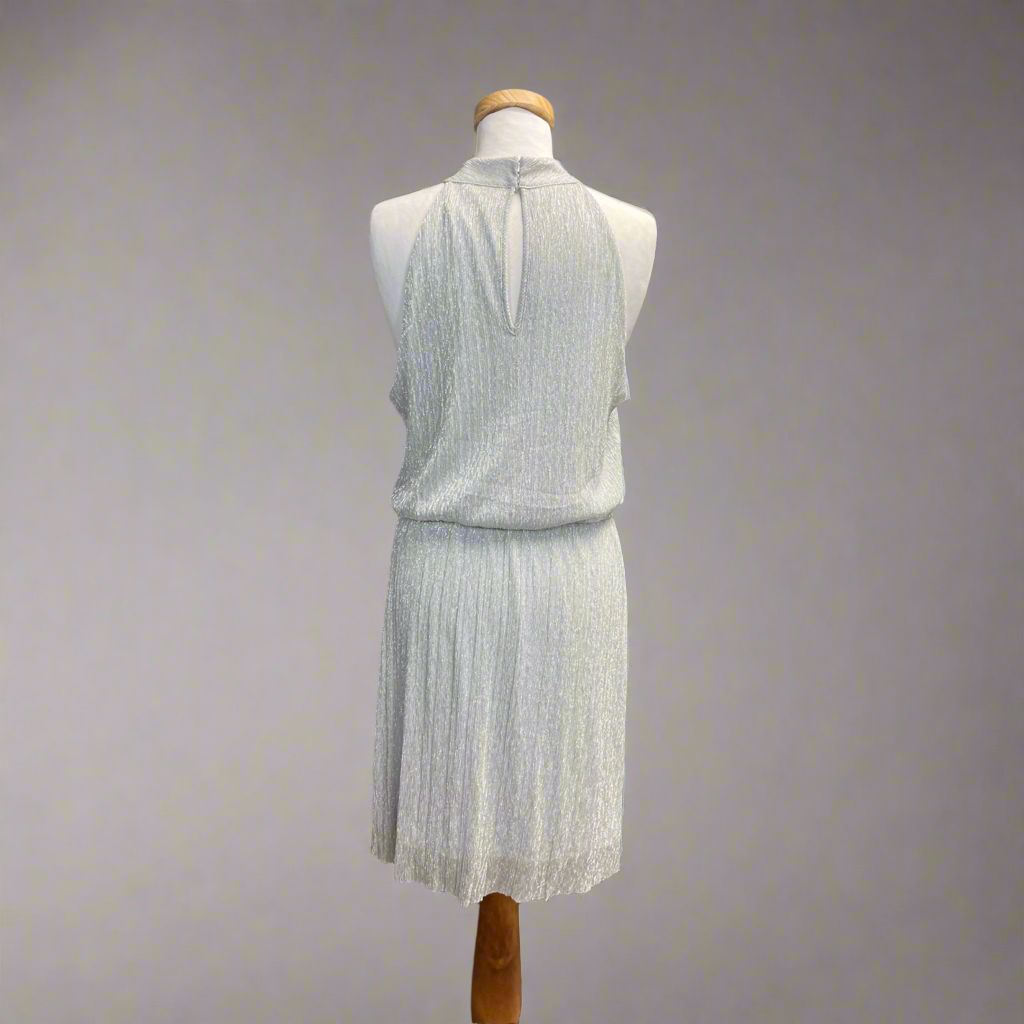 White House/Black Market silver dress, size M
