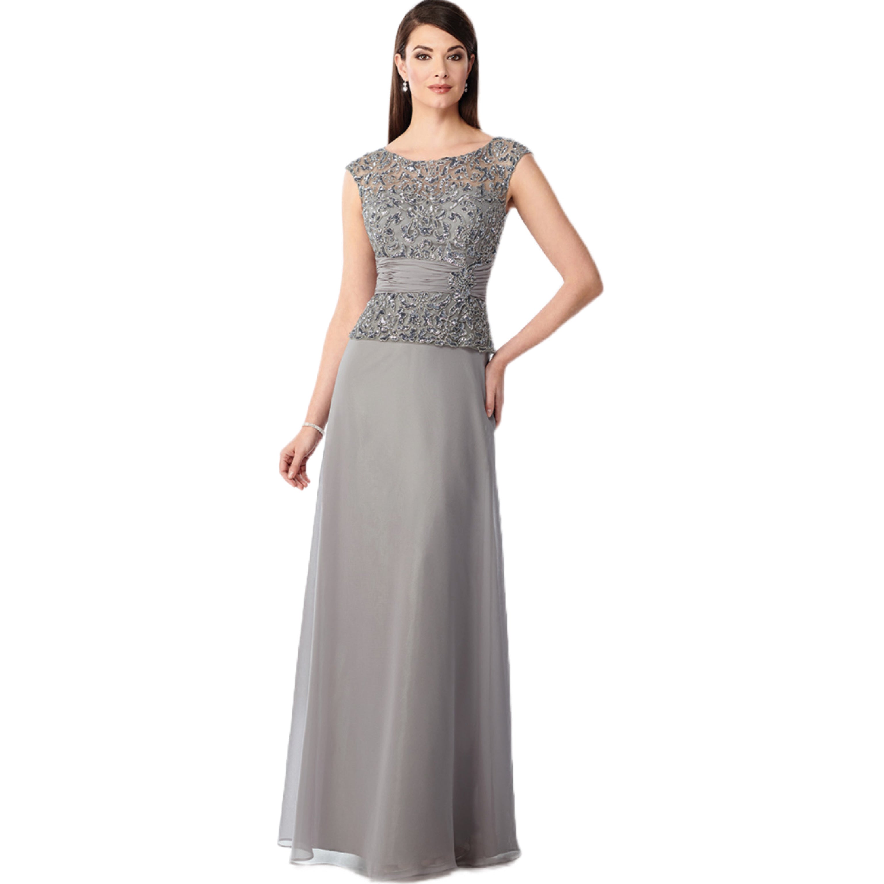 Cameron Blake gray dress, size 4, NEW WITH TAGS!