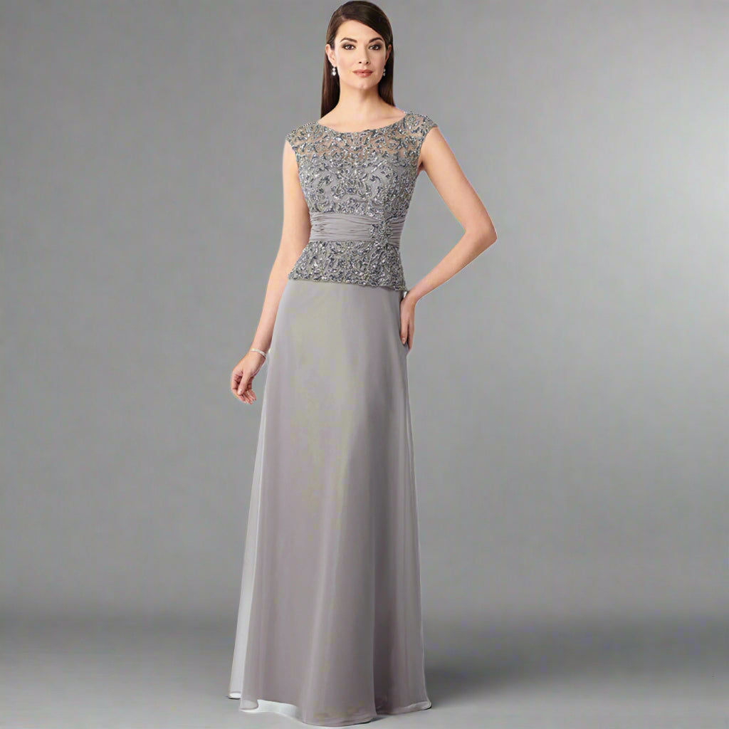 Cameron Blake gray dress, size 4, NEW WITH TAGS!