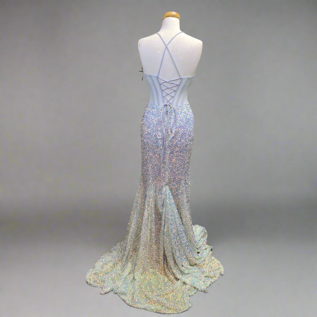 Alyce Paris orchid sequin dress, size 0 & 8, NEW WITH TAGS!