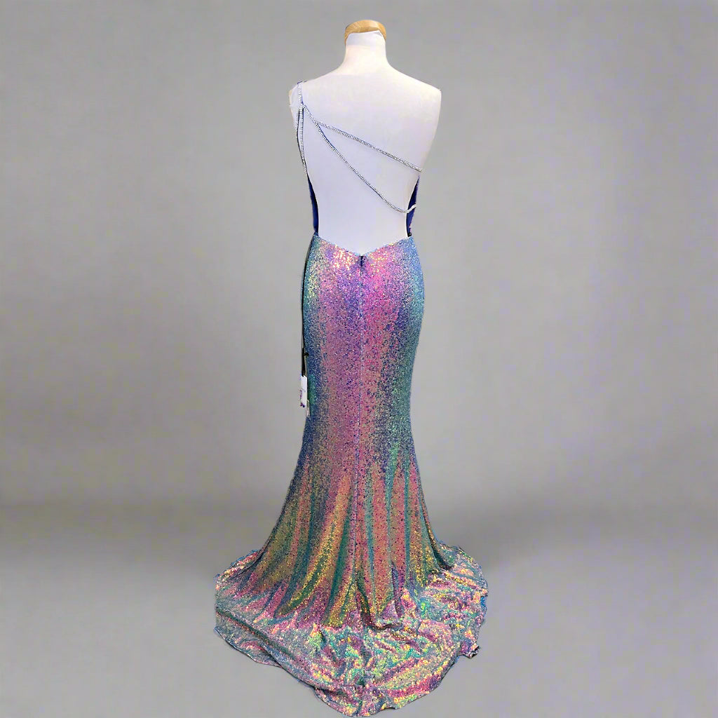 Alyce Paris purple sequin dress, sizes 4 & 8, NEW WITH TAGS!