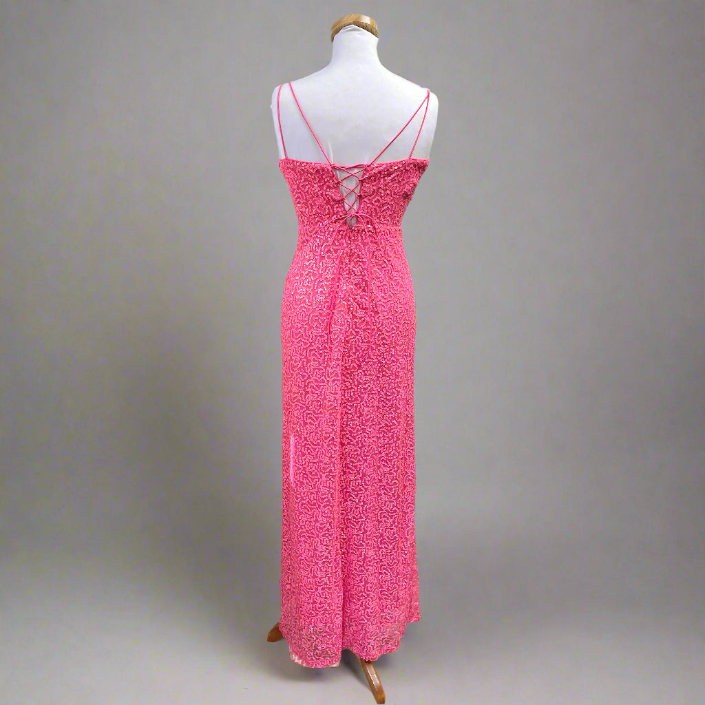 Giffsineti pink sequin dress, size S, NEW WITH TAGS!