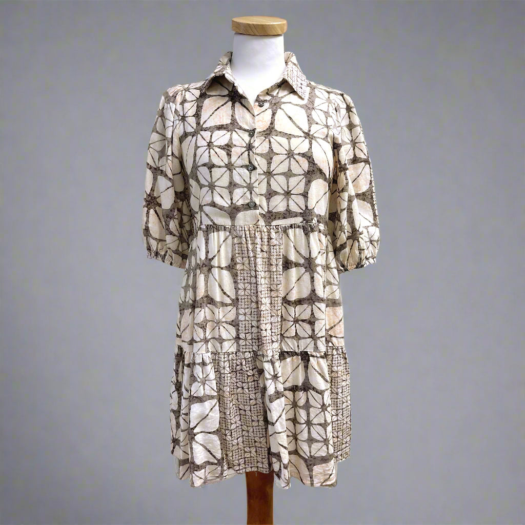Karlie mocha print dress, size S